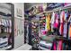 Organized walk-in closet featuring shelves, hanging racks, and space for shoes and accessories at 854 S Del Rio Ct, Apache Junction, AZ 85120