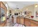 Stylish kitchen island complements eat-in breakfast nook and overlooks the living area at 8935 E Larkspur Dr, Scottsdale, AZ 85260