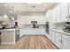 Modern kitchen with stainless steel appliances, lots of cabinets, and a breakfast bar at 9270 E Thompson Peak Pkwy # 381, Scottsdale, AZ 85255