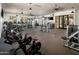 The on-site gym features modern equipment and plenty of open space to workout at 11878 N Hershey St, Surprise, AZ 85388