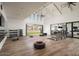 The yoga area has natural light and ample space, and has all equipment needed at 11878 N Hershey St, Surprise, AZ 85388