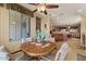 Bright dining area adjacent to the kitchen, featuring comfortable seating and abundant natural light at 144 W Bahamas Dr, Casa Grande, AZ 85122