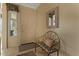 Bright entryway with natural light, featuring neutral decor and stylish tile flooring at 144 W Bahamas Dr, Casa Grande, AZ 85122