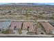 Expansive aerial view of the desert neighborhood and mountain backdrop at 14939 S 185Th Ave, Goodyear, AZ 85338