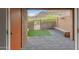 Private patio with artificial grass and a view of the scenic mountains at 1545 E Sahuaro Dr # 12, Phoenix, AZ 85020