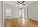 Bedroom with plantation shutters, wood floors, and recessed lighting at 16155 E Glenview Pl, Fountain Hills, AZ 85268