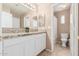 Bright bathroom featuring a double vanity with granite countertop at 22337 E Via Del Palo --, Queen Creek, AZ 85142