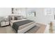 Bright bedroom with large windows, a comfortable bed, and stylish decor at 2823 W Eagle Talon Rd, Phoenix, AZ 85085