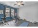 Home gym featuring a variety of exercise equipment and bright natural light at 3555 E Gary Way, Gilbert, AZ 85234