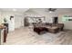 Bright, open concept living room flows into the updated kitchen, perfect for entertaining at 4036 E Captain Dreyfus Ave, Phoenix, AZ 85032
