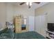 Inviting bedroom features a ceiling fan, natural light, and closet space, perfect for relaxation at 4369 E Coal St, San Tan Valley, AZ 85143