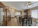 Open dining room with vaulted ceilings, elegant decor, and ample natural light at 4369 E Coal St, San Tan Valley, AZ 85143