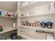 Walk-in pantry providing ample storage space for groceries and household items at 4467 E Remington Dr, Gilbert, AZ 85297