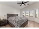 Bright bedroom with tile floors, shutters and a bay window at 5361 N 77Th Ln, Glendale, AZ 85303
