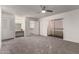Spacious main bedroom with a large closet, makeup vanity, and access to a private balcony at 5741 N 44Th Ln, Glendale, AZ 85301