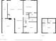 Detailed floorplan showcasing the layout of the first and second floor at 7732 E Coolidge St, Scottsdale, AZ 85251