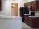 Close up of kitchen featuring stainless steel appliances at 25176 W Cranston Ln, Buckeye, AZ 85326