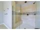 Modern shower with glass enclosure and stylish tile design at 2830 E Fruitvale Ave, Gilbert, AZ 85297