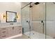 Modern bathroom with glass shower and sleek, minimalist design at 9826 N 131St St, Scottsdale, AZ 85259