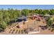 Community playground with climbing wall, shaded play structures, picnic benches, and beautifully maintained landscaping at 1163 E Holbrook St, Gilbert, AZ 85298