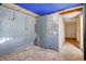 Unfinished basement with concrete walls, a blue ceiling, and potential for customization at 440 W 1St W St, Mesa, AZ 85201