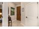 Hallway with neutral colored walls and doors at 6202 E Mckellips Rd # 46, Mesa, AZ 85215