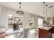 Charming breakfast nook with modern light fixture, beautiful windows, and elegant decor at 1631 N Lynch --, Mesa, AZ 85207