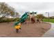 Well-equipped playground with slides, climbing structures, and spring riders for enjoyment at 1631 N Lynch --, Mesa, AZ 85207