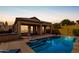 Stunning backyard pool with covered patio, ideal for outdoor entertaining at 1631 N Lynch --, Mesa, AZ 85207