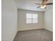 Light-filled bedroom with neutral carpet, a ceiling fan, and a window for natural light at 36217 N Urika Dr, San Tan Valley, AZ 85140