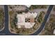 Stunning aerial view of estate with private pool, courtyard and desert landscaping at 10040 E Happy Valley Rd # 269, Scottsdale, AZ 85255