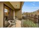 Charming patio area with comfortable seating and scenic desert views at 10040 E Happy Valley Rd # 269, Scottsdale, AZ 85255
