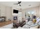 Cozy living room with fireplace and patio access, perfect for entertaining guests at 10134 E Meandering Trail Ln, Gold Canyon, AZ 85118