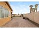 Spacious backyard with a paved patio area, perfect for outdoor activities and relaxation at 1031 W Cornell Dr, Tempe, AZ 85283