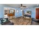View of the spacious living room area with views of the kitchen at 1031 W Cornell Dr, Tempe, AZ 85283