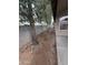 A gravel and dirt area with trees planted along the wall at 10463 W Medlock Dr, Glendale, AZ 85307
