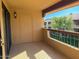 Private balcony overlooking community green space and walking path at 1351 N Pleasant Dr # 2006, Chandler, AZ 85225