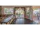 Living room view featuring a large sliding glass door to the backyard at 1550 E Park Ave, Gilbert, AZ 85234