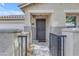 Close-up of front gated entrance to home at 21816 E Puesta Del Sol --, Queen Creek, AZ 85142