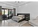 Spacious bedroom features a large bed and access to a private patio with views at 3939 W Fox Rd, Laveen, AZ 85339
