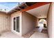 Covered patio with brickwork, concrete flooring and exterior view at 6514 S Lakeshore Dr # C, Tempe, AZ 85283