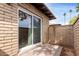 Cozy enclosed outdoor patio area provides privacy and an outdoor living space at 6514 S Lakeshore Dr # C, Tempe, AZ 85283