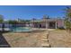 The backyard features a private pool, covered patio, and offers a great space for outdoor enjoyment and relaxation at 8613 E Citrus Way, Scottsdale, AZ 85250