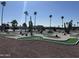 Community mini-golf course with desert landscaping, offering recreational fun at 9068 E Chambers St, Mesa, AZ 85208