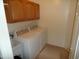 Laundry room equipped with a washer, dryer, sink and cabinetry for convenience at 10302 E Cicero Cir, Mesa, AZ 85207