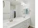 Bathroom featuring double sinks, modern fixtures, and ample counter space at 10841 W Nosean Rd, Peoria, AZ 85383