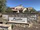 Presidio Residents Club stone entrance sign set against a backdrop of luxury homes at 12787 S 175Th Ave, Goodyear, AZ 85338