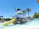 Fun water park area with a tipping bucket and slide, perfect for Gathering entertainment at 12787 S 175Th Ave, Goodyear, AZ 85338