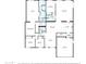 Detailed floor plan showcasing the layout of the home, including bedroom sizes, bathroom locations, and room dimensions at 12809 N 50Th St, Scottsdale, AZ 85254