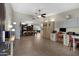 Spacious floor plan shows living room, dining room, and kitchen areas at 12809 N 50Th St, Scottsdale, AZ 85254